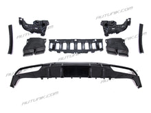 Rear Diffuser + Black Exhaust Tips for Mercedes W205 Coupe Convertible C300 C43 AMG 2015-2021 di74