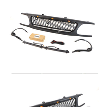 Black Front Grille Bumper Mesh Grill With LED Bar for Ford Explorer 1995-2001