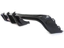 Carbon Fiber Look Rear Diffuser w/ LED Brake Light For Audi A6 C8 S-Line S6 2019-2026