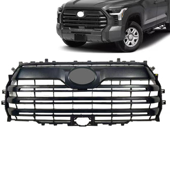 Matte Black Front Upper Grille For Toyota Tundra 2022-2024