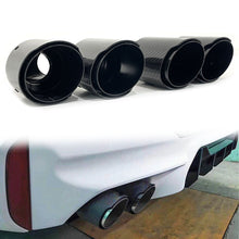 Real Carbon Dual Exhaust Tip End Pipes 65mm Inlet for Mercedes Audi BMW Porsche