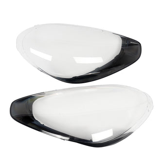 Left + Right Headlight Lens Clear Covers for 2015 2016 2017 Porsche Cayenne