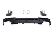 Gloss Black Rear Diffuser w/ Exhaust Tips for BMW 5-Series F10 Sedan M-Sport 2012-2016