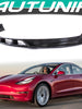 4pcs Carbon Fiber Look Front Bumper Lip Spoiler for Tesla Model 3