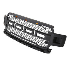 Front Grill Raptor Style Bumper Grille W/LED Matte Black for Ford F150 2018-2020