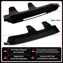 For 2025-2026 BMW G45 X3 M Sport V-ST Style Gloss Black Front Bumper Lip Splitter