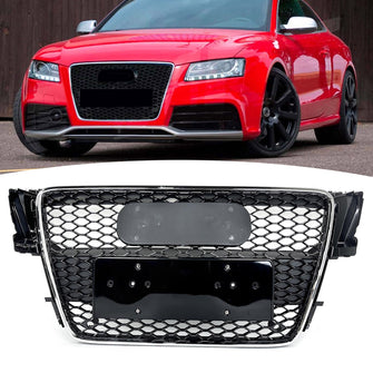 Chrome Honeycomb Front Grill for Audi A5 B8 S5 8T 2008-2012