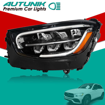 Left Driver LED Headlight For 2020-2022 Mercedes-Benz GLC300 GLC-Class X253 C253 W/O AFS