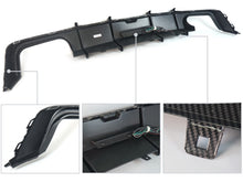 Carbon Fiber Look Rear Diffuser w/ LED Brake Light For Audi A6 C8 S-Line S6 2019-2026
