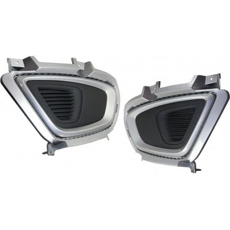 Pair Fog Light Covers Bezel Trims for Kia Sorento 2016-2018