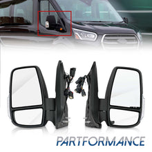 Left+Right Side Mirrors Power Heated w/Signal Adapter For 2014-2022 Ford Transit