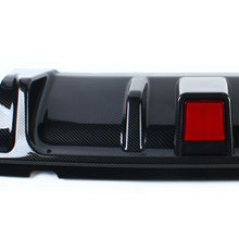 Carbon Fiber Look Rear Bumper Diffuser with Brake Light For 2014-2017 Infiniti Q50