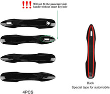 4pcs GLOSS BLACK Door Handle Covers WITH Smartkey For 2018-2024 Toyota Camry