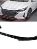 3pcs Glossy Black Front Bumper Lip Splitter Kit For 2024+ Nissan Sentra Sedan