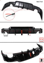 Gloss Black For 2014-2016 Lexus IS250 IS350 CTM Design Rear Bumper Diffuser w/ LED Light