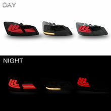 Smoked LED Sequential Tail Lights For Honda Accord Sedan 2013-2015