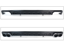 Rear Bumper Diffuser + Exhaust Tips for Audi A6 C8 NON-Sline Base Trim 2019-2025