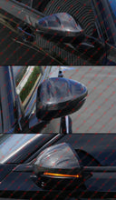 Replacement For 2022-2026 Honda Civic Full Carbon Fiber Side Mirror Cover Cap W/ Light