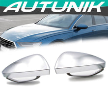 Chrome Side Mirror Cover Caps Replace for Audi A6 C8 S6 A7 4K S7 2019-2023 With Lane Assist mc91
