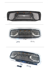 Front Bumper Grille Mesh Grill Matte Black W/Lights for Dodge Ram 1500 2006-2008