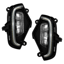 3-Color LED Fog Lights For 2019-2024 Toyota RAV4 Front Bumper Lamps with DRL+Wiring