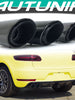 3-Layer Sporty Exhaust Tips Replace For Porsche Macan Base 2.0T 2014-2018