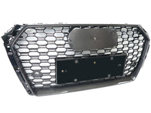 Carbon Fiber Look Honeycomb Front Bumper Grille for Audi A4 S4 B9 2017-2019 RS4 Style
