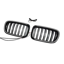 Front Bumper Grill Bumper Grille With LED Light For BMW X3 F25 2011-2013 Double Line