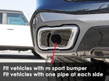 1 Pair L+R Carbon Fiber Exhaust Tip Replace For BMW G05 X5 G06 X6 G07 X7 2019-2026 M-Sport Only