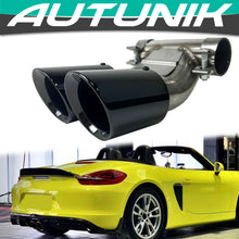 Black Exhaust Tips Tailpipe for Porsche 981 Cayman Boxster 2013-2016 et181