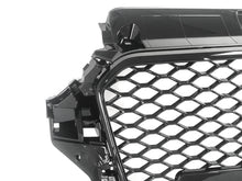 For 2014-2016 Audi A3 8V RS3 Style Front Grille (Gloss Black Frame + Honeycomb)