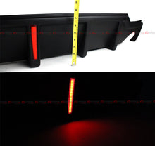 Matte Black For 2006-2013 Lexus IS250 IS350 LED Rear Bumper Diffuser + V2 Corner Spat