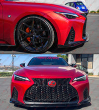 Glossy Black Front Bumper Lip Splitter For 2021-2024 Lexus IS300 IS350