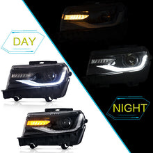 LED Projector Dual Beam Headlights For Chevrolet Chevy Camaro 2014-2015 (Bulbs NOT Included)