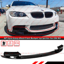 For 2008-2013 BMW M3 E90 E92 E93 Gloss Black Front Bumper Lip Splitter Kit