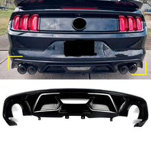 Rear Diffuser Gloss Black for Ford Mustang 2015-2017