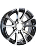 2-Pack 12X4 Aluminum Trailer Wheels 12 Inch Rim Black 5 Lug 4.5