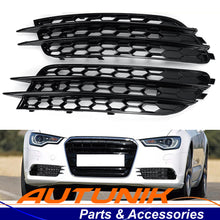 Front Fog Light Grill Cover for AUDI A6 C7 2012-2015 NON-Sline Lower Grille