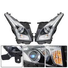 Pair Front Lamps Headlight Headlamp Halogen Chrome for 2013-2018 Cadillac ATS