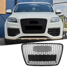 For Audi Q7 2005-2015 Front Bumper Radiator Vent Mesh Grille Grill Gloss Black