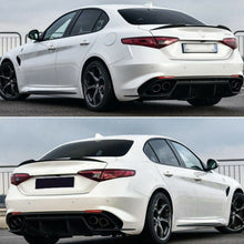 Gloss Black Rear Trunk Spoiler Wing For Alfa Romeo Giulia 2015-2023