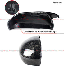 Forged Carbon Fiber Mirror Cover Caps Replacement For 2018-2024 Toyota Camry