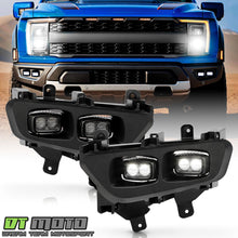 For 2021-2025 Ford F150 Raptor LED Bumper Fog Lights Driving Lamps w/ Switch Set