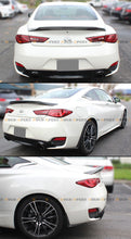 Honeycomb Carbon Fober Rear Trunk Spoiler Wing For 2017-2022 Infiniti Q60 Coupe