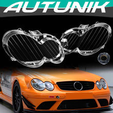 Pair Headlight Lens Cover Clear L+R for Mercedes Benz CLK C209 W209 2005-2009
