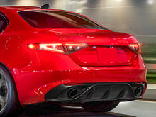 Gloss Black Rear Bumper Exhaust Tip Muffler For Alfa Romeo Giulia 2017-2026 Base Ti