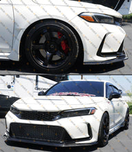 For 2023-2026 Honda Civic Type-R FL5 CTM V2 Carbon Fiber Front Bumper Lip Splitter