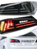 Smoked Led Tail lights Fit Lexus IS250 350 IS F 2006-2015 Rear Lamp Assembly