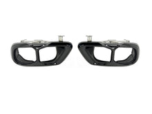 Pair Exhaust Tips Gloss Black for BMW X5 G05 X6 G06 X7 G07 M Sport 2019-2026