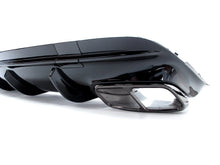 Fit For Mercedes Benz W117 CLA250 2017-2019 Rear Bumper Diffuser Lip W Exhaust Tailpipes Gloss Black